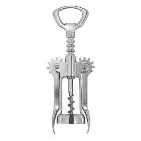 Chrome Auger Winged Corkscrew