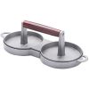 1 Set Of Aluminum Alloy Burger Press Patty Maker; Round Non-stick Tool Kitchen Gadget