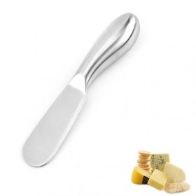 1pc Stainless Steel Butter Knife Spreader; Kitchen Baking Tool With Dual-Purpose Cream And Cheese Function;