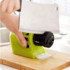 1pc Kitchen Electric Knife Sharpener Multifunctional Knives Scissors Cordless Motorized High-Speed Sharpening System Tool