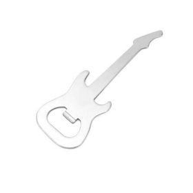 2 Pieces Guitar Shape Bottle Opener Creative Stainless Steel