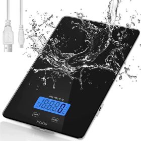 KOIOS Kitchen Food Scale, 33lb/15Kg Digital Read out, 1g/0.1oz Precise Graduation, Waterproof Tempered Glass, US