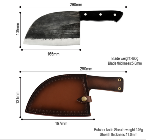 High Carbon Steel Chopping cutting Knives, High Hardness