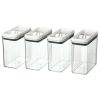 Better Homes & Gardens Canister Set Pack of 4 - Flip-Tite Lids, 11.5 Cup Rectangular Food Storage Container