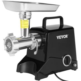 VEVOR Electric Meat Grinder, 419 Lb/H Capacity, 575W(1100W MAX) Industrial Meat Mincer w/ 2 Blade, 3 Grinding Plates, Die-cast Aluminum