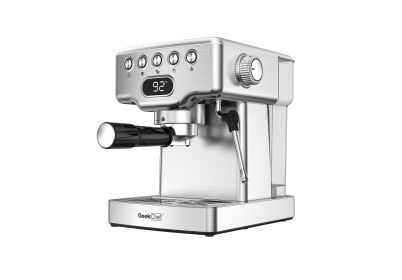 Espresso Machine; 20 bar espresso machine with milk frother for latte; cappuccino; Machiato; home espresso maker; 1.8L Water Tank; Stainless Steel