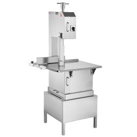 VEVOR Commercial Electric Meat Bandsaw, 2200W Stainless Steel Vertical Bone Sawing 24.4" x 20.5" Worktop, 0.16-8.7 Inch Cutting Thickness,