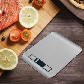 Kitchen Scale Stainless Steel For Food Diet Postal Measuring LCD Precision Electronic