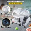 VEVOR Commercial Meat Slicer, 240W Electric Deli Food Slicer, 10 inch Carbon Steel Blade, 350-400RPM, 0 - 0.47 inch Thick