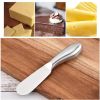 1pc Stainless Steel Butter Knife Spreader; Kitchen Baking Tool With Dual-Purpose Cream And Cheese Function;