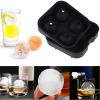 1pc 4 Skull Silicone Ice Ball Trays Silicone Halloween Skull Ice Mold