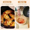 Air Fryer Disposable Paper 100 Pcs Round Non-Stick, Oil-proof Parchment Paper for Fryer Basket or Microwave Oven