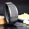 Stainless Steel Garlic Press Crusher Manual Mincer Tool Kitchen Accessories Gadget