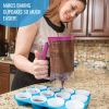 Pancake Batter Dispenser - Kitchen Must Have Tool for Perfect Pancakes, Cupcake, Waffle, Muffin Mix, Crepe & Cake