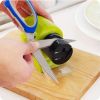 1pc Kitchen Electric Knife Sharpener Multifunctional Knives Scissors Cordless Motorized High-Speed Sharpening System Tool