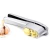 Kitchen Garlic Press & Slicer 2 in 1 - Aluminium  with Slicing and Mincing