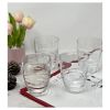 Swirl Acrylic Drinking Glasses Set of 4 DOF (15oz), Plastic BPA Free