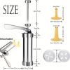 Kitchen Cookie Press Gun Kit; Includes 20 stainless steel Cookie Dies And 4 Icing nozzles