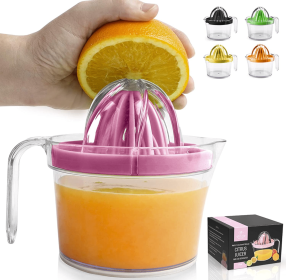 Citrus Juicer Reamer (Color: PNK, Size: 17oz)