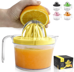 Citrus Juicer Reamer (Color: YLLW, Size: 17oz)