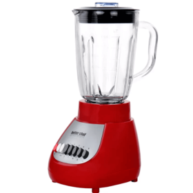 Better Chef Classic 10-Speed 6-Cup Plastic Jar Blender (Color: Red)