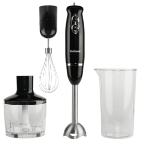 Supersonic National Multi-Purpose 4-in-1 Immersion Hand Blender (Color: Black)