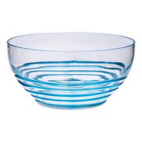 Swirl Acrylic Serving Bowls, Unbreakable Large Plastic Bowls, BPA Free (Color: as Pic)