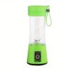 1pc Portable 6 Blade Juice Blender, Updated Version Rechargeable Secure Switch Electric Fruit Mixer USB Rechargeable