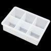 1pc Ice Cube Trays With Lid; Food Grade Silicone 6 Grid Ice Cube Mold; Flexible Easy Release Square Shaped, Kitchen Gadgets