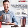 5 Core Coffee Grinder, 85 Gram Or 3 Ounces / 12 Cup Capacity, One-Touch Automatic Electric Bean Spice Grinding Machine