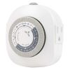 Hyper Tough Indoor Analog Timer, Double Grounded Outlet