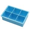 1pc Ice Cube Trays With Lid; Food Grade Silicone 6 Grid Ice Cube Mold; Flexible Easy Release Square Shaped, Kitchen Gadgets