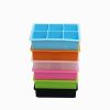 1pc Ice Cube Trays With Lid; Food Grade Silicone 6 Grid Ice Cube Mold; Flexible Easy Release Square Shaped, Kitchen Gadgets