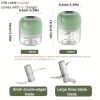 1pc Electric Food Chopper, USB Charging Vegetable Mincer, Mini Food Processor, Kitchen Tools